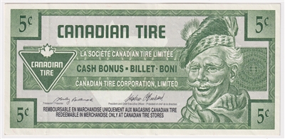 S17-Ba1-90 Replacement 1992 Canadian Tire Coupon 5 Cents Extra Fine