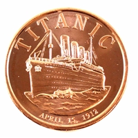 Titanic 1oz. .999 Fine Copper