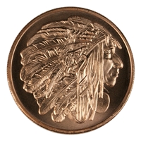 Medallion Chief 1oz. .999 Fine Copper