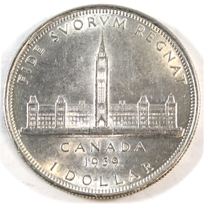 1939 Canada Dollar EF-AU (EF-45)