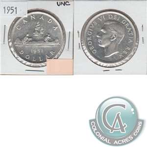 1951 Canada Dollar Uncirculated (MS-60)