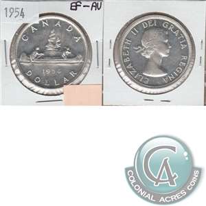 1954 Canada Dollar EF-AU (EF-45)