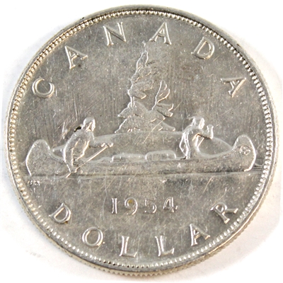 1954 Canada Dollar Extra Fine (EF-40)