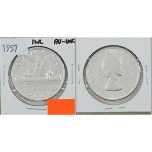 1957 1 WL Canada Dollar AU-UNC (AU-55)