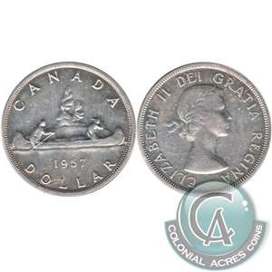 1957 Canada Dollar Extra Fine (EF-40)