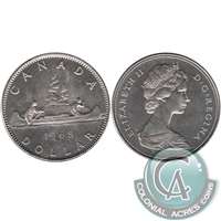 1968 Small Island Canada Nickel Dollar Brilliant Uncirculated (MS-63)