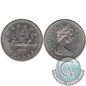 1977 Var. 1 Att. Jewel SWL Canada Nickel Dollar Circulated