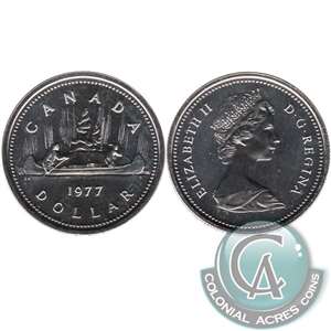 1977 Var. 2 Det. Jewel LWL Canada Nickel Dollar Proof Like