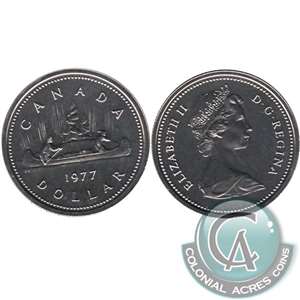 1977 Var. 3 Det. Jewel SWL Canada Nickel Dollar Proof Like