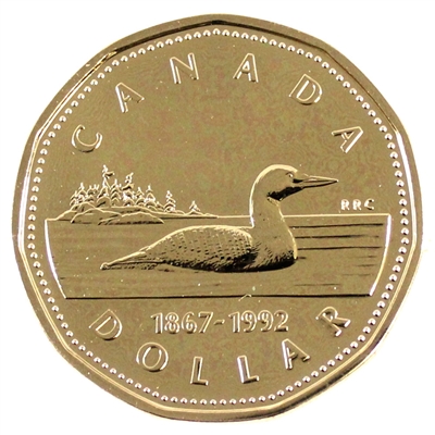 1992 Canada Loon Dollar Proof Like