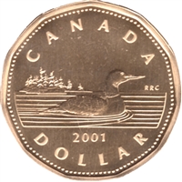 2001 Canada Loon Dollar Specimen