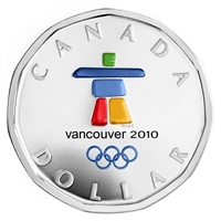 2010 Canada Coloured Inukshuk Dollar Proof Like (From Puck)