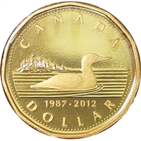 2012 Canada 25th Ann. Loon Dollar Proof (non-Silver) From Regular Proof set