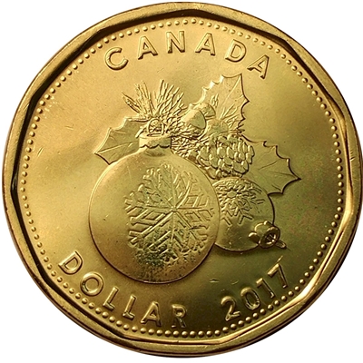 2017 Christmas Canada Dollar Brilliant Uncirculated (MS-63)