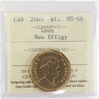 2003 New Effigy Canada Loon Dollar ICCS Certified MS-66