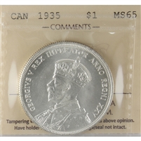 1935 Canada Dollar ICCS Certified MS-65 (XXG 018)