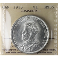 1935 Canada Dollar ICCS Certified MS-65 (XSI 142)