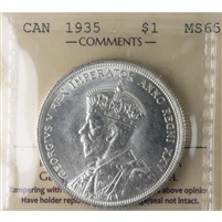 1935 Canada Dollar ICCS Certified MS-65 (XSI 132)