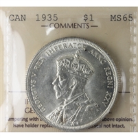 1935 Canada Dollar ICCS Certified MS-65 (XSI 133)