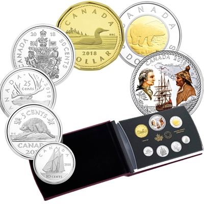 2018 Canada Captain Cook at Nootka Sound Special Edition Silver Dollar Proof Set