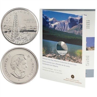 2005 Canada Alberta 25-Cent First Day Cover