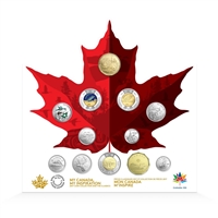 2017 Canada 150 Circulation 12-Coin Keepsake Collection (157308)