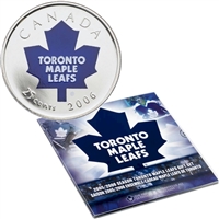 2006 Canada Toronto Maple Leafs NHL Coin Set with Colourized 25-Cents.