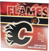 2007 Canada Calgary Flames NHL Coin Set with Colourized 25 Cents