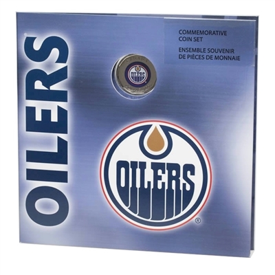 2008 Canada Edmonton Oilers NHL Coin Set with Colourized Dollar