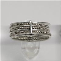 Lady's Sterling Silver Dainty Stacking Ring - 7