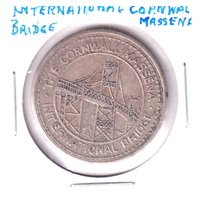 Circa 1958 Cornwall-Massena International Bridge Medallion (Toned)