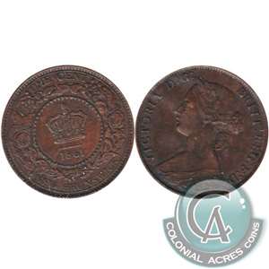 1861 New Brunswick 1-cent Extra Fine (EF-40)