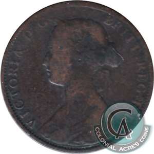1864 Short 6 New Brunswick 1-cent G-VG (G-6)