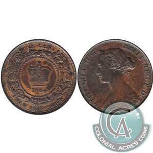 1864 Tall 6 New Brunswick 1-cent VF-EF (VF-30)