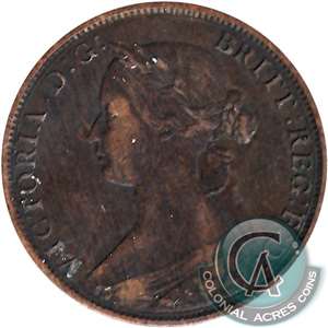 1861 New Brunswick 1-cent Very Fine (VF-20)