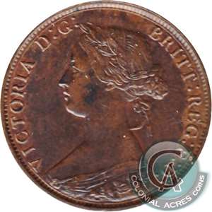 1861 Large Bud Nova Scotia 1-cent EF-AU (EF-45)