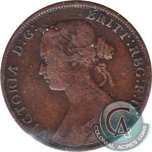 1861 Large Bud Nova Scotia 1-cent VG-F (VG-10)