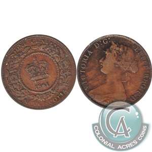 1861 Small Bud Nova Scotia 1-cent Fine (F-12)