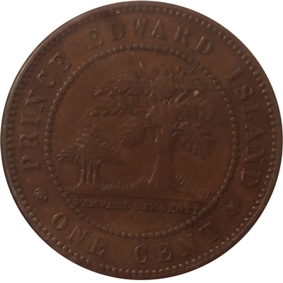 1871 Prince Edward Island 1-cent F-VF (F-15)