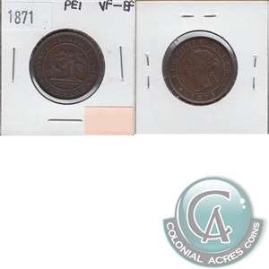 1871 Prince Edward Island 1-cent VF-EF (VF-30)