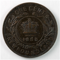 1888 Newfoundland 1-cent Very Fine (VF-20) $