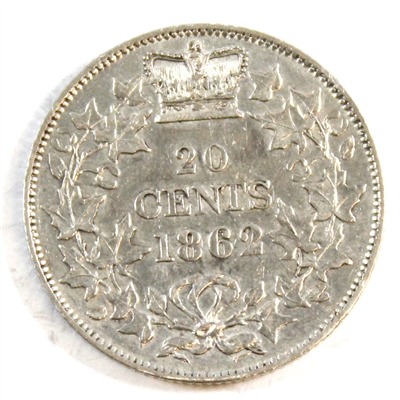 1862 New Brunswick 20-cents EF-AU (EF-45) $