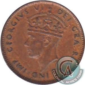 1943C Newfoundland 1-cent Extra Fine (EF-40)