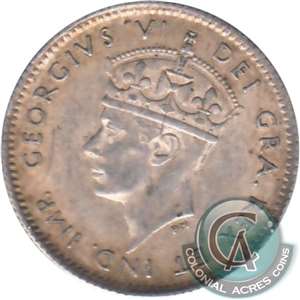 1944C Newfoundland 5-cents VF-EF (VF-30)