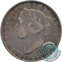 1872H Newfoundland 10-cents VG-F (VG-10)