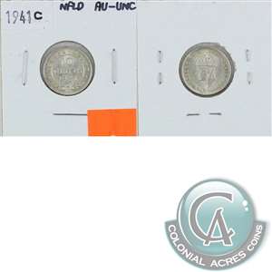 1941C Newfoundland 10-cents AU-UNC (AU-55)