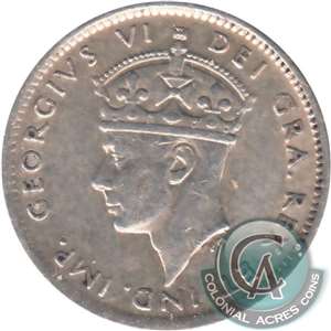 1944C Newfoundland 10-cents Very Fine (VF-20)
