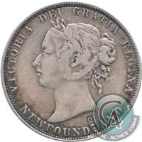 1870 Newfoundland 50-cents Fine (F-12) $