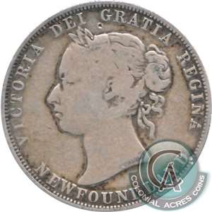 1885 Newfoundland 50-cents About Good (AG-3)