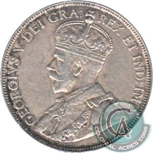 1911 Newfoundland 50-cents Extra Fine (EF-40) $
